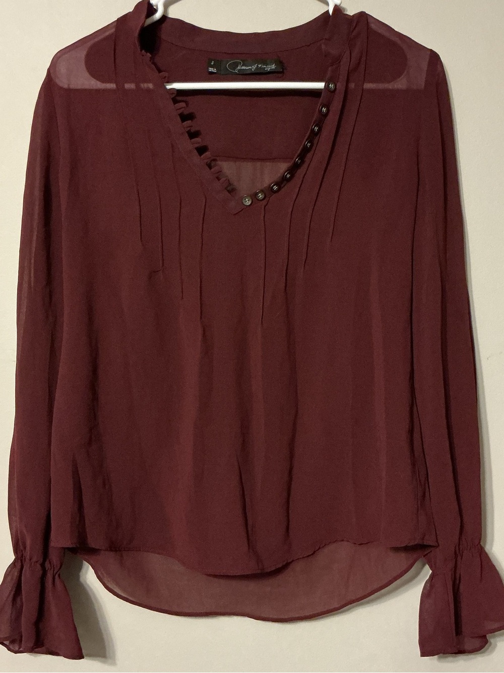 Patterson J. Kincaid Chiffon Blouse